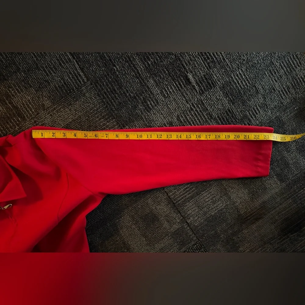 PROPHECY, Women’s Blazer- by Sag Harbor Red Lightweight Zip Front, SIZE 8 ❤️ - Picture 10 of 11